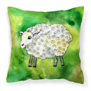 Irish Sheep Decorative Throw Pillow 18x18 Indoor Outdoor Accent Cushion, Fabric Cover with Insert for Sofa, Bed, Porch & Living Room