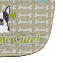 Too Cute Boston Terrier Baby Bib Easy-Clean Baby Bib Baby Feeding Accessory Baby Mealtime Essential, 10 x 13, Multicolor