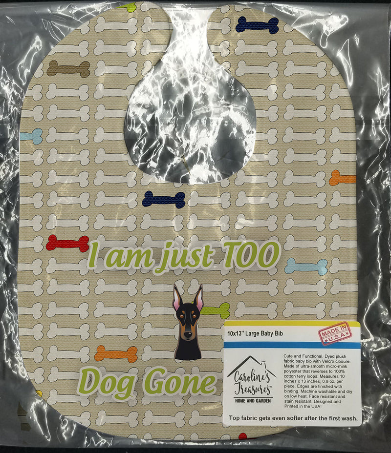 Too Cute Doberman Pinscher Baby Bib BB5814BIB