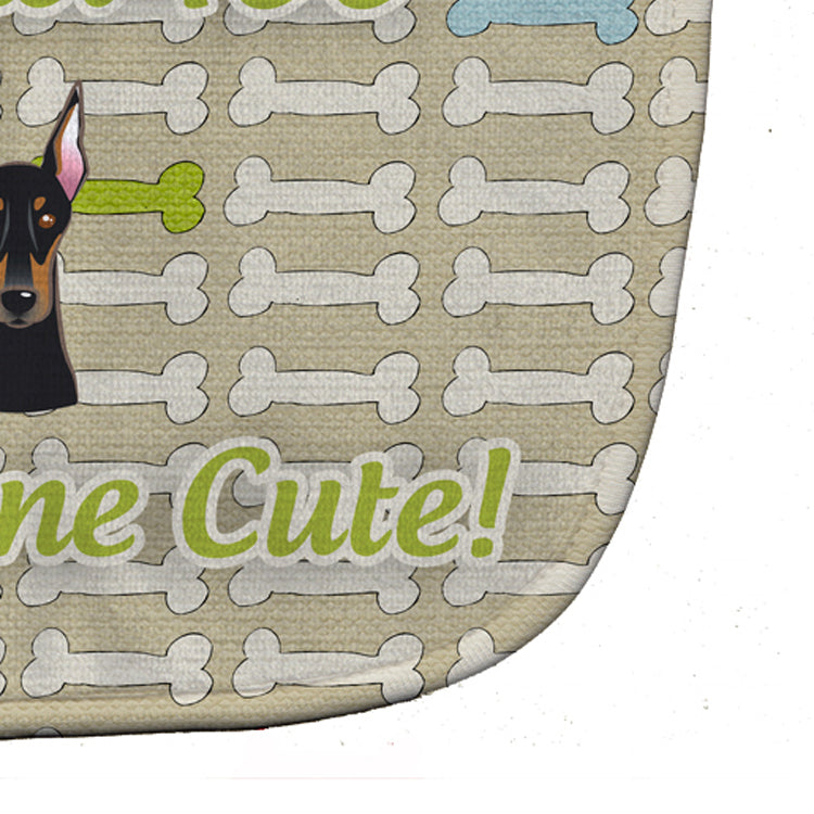 Too Cute Doberman Pinscher Baby Bib BB5814BIB