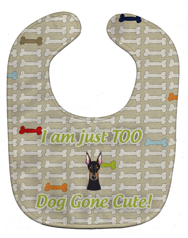 Too Cute Doberman Pinscher Baby Bib BB5814BIB