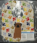 Pawprints Mastiff Brindle Baby Bib Easy-Clean Baby Bib Baby Feeding Accessory Baby Mealtime Essential, 10 x 13, Multicolor