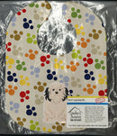 Pawprints Lowchen Baby Bib Easy-Clean Baby Bib Baby Feeding Accessory Baby Mealtime Essential, 10 x 13, Multicolor