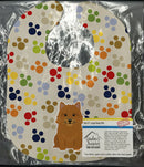 Pawprints Norwich Terrier Baby Bib Easy-Clean Baby Bib Baby Feeding Accessory Baby Mealtime Essential, 10 x 13, Multicolor