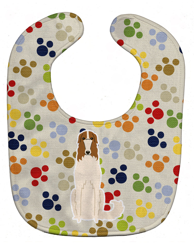 Pawprints Borzoi Baby Bib BB5852BIB