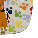 Pawprints Airedale Baby Bib Easy-Clean Baby Bib Baby Feeding Accessory Baby Mealtime Essential, 10 x 13, Multicolor