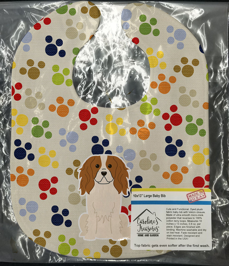 Pawprints Cavalier Spaniel Baby Bib BB5887BIB