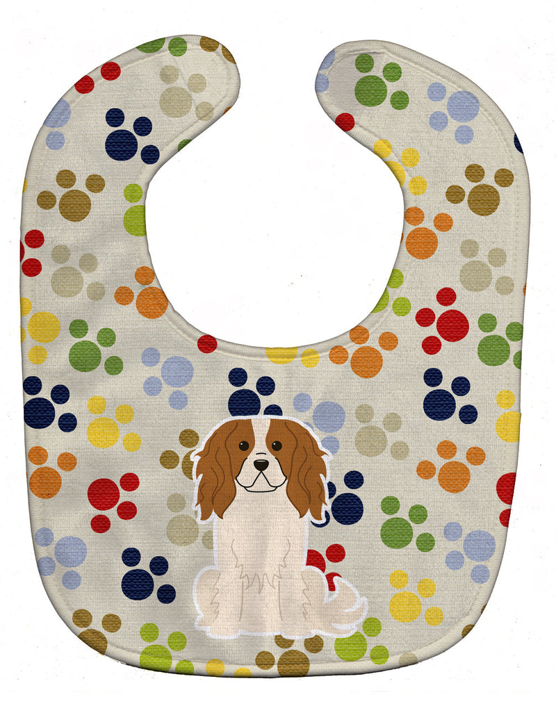 Pawprints Cavalier Spaniel Baby Bib BB5887BIB