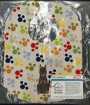 Pawprints Beauce Shepherd Dog Baby Bib Easy-Clean Baby Bib Baby Feeding Accessory Baby Mealtime Essential, 10 x 13, Multicolor