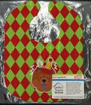 Christmas Chow Chow Baby Bib Easy-Clean Baby Bib Baby Feeding Accessory Baby Mealtime Essential, 10 x 13, Multicolor