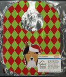 Christmas Collie Baby Bib Easy-Clean Baby Bib Baby Feeding Accessory Baby Mealtime Essential, 10 x 13, Multicolor