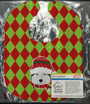 Christmas Siberian Husky Baby Bib Easy-Clean Baby Bib Baby Feeding Accessory Baby Mealtime Essential, 10 x 13, Multicolor