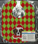 Christmas Saint Bernard Baby Bib Easy-Clean Baby Bib Baby Feeding Accessory Baby Mealtime Essential, 10 x 13, Multicolor