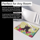 Easter Eggs French Bulldog Brindle Memory Foam Kitchen Mat Machine Washable Anti-Fatigue Cushion Comfort Bath or Kitchen Rug