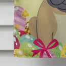 Easter Eggs French Bulldog Cream House Flag 28x40 Porch Sleeve Pole Decorative Outside Yard Banner Artwork Wall Hanging, Polyester
