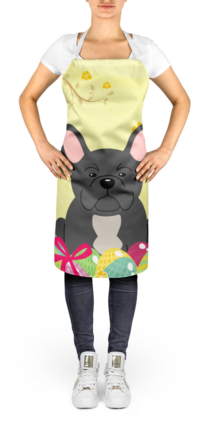 Easter Eggs French Bulldog Black Apron BB6014APRON