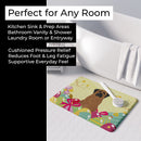 Easter Eggs Mastiff Brindle Memory Foam Kitchen Mat Machine Washable Anti-Fatigue Cushion Comfort Bath or Kitchen Rug