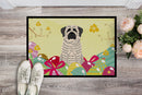 Easter Eggs Mastiff Brindle White Doormat Indoor Outdoor 18H X 27W Front Door Mat Rugs for Entryway, Non Slip Washable