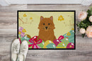 Easter Eggs Norwich Terrier Doormat Indoor Outdoor 24H X 36W Front Door Mat Rugs for Entryway, Non Slip Washable Low Pile,