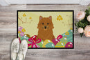 Easter Eggs Norwich Terrier Doormat Indoor Outdoor 18H X 27W Front Door Mat Rugs for Entryway, Non Slip Washable
