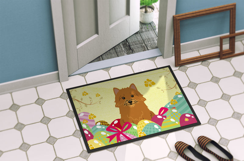 Easter Eggs Norwich Terrier Indoor or Outdoor Mat 18x27 BB6020MAT