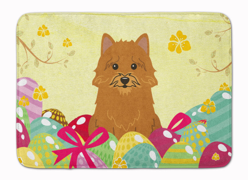 Easter Eggs Norwich Terrier Machine Washable Memory Foam Mat BB6020RUG