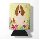 Easter Eggs Basset Hound Can or Bottle Hugger Cooler Sleeve for Standard 12 oz Cans, Insulated Foam Beer & Soda Can Hugger Reusable