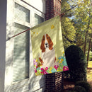 Easter Eggs Basset Hound House Flag 28x40 Porch Sleeve Pole Decorative Outside Yard Banner Artwork Wall Hanging, Polyester