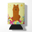 Easter Eggs Karelian Bear Dog Can or Bottle Hugger Cooler Sleeve for Standard 12 oz Cans, Insulated Foam Beer & Soda Can Hugger Reusable