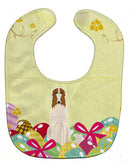 Easter Eggs Borzoi Baby Bib Easy-Clean Baby Bib Baby Feeding Accessory Baby Mealtime Essential, 10 x 13, Multicolor