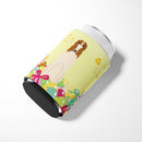 Easter Eggs Borzoi Can or Bottle Hugger Cooler Sleeve for Standard 12 oz Cans, Insulated Foam Beer & Soda Can Hugger Reusable
