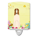 Easter Eggs Borzoi Ceramic Night Light Compact, UL-Certified, Ideal for Bedroom, Bathroom, Nursery, Hallway, Kitchen, 6x4x3, Multicolor