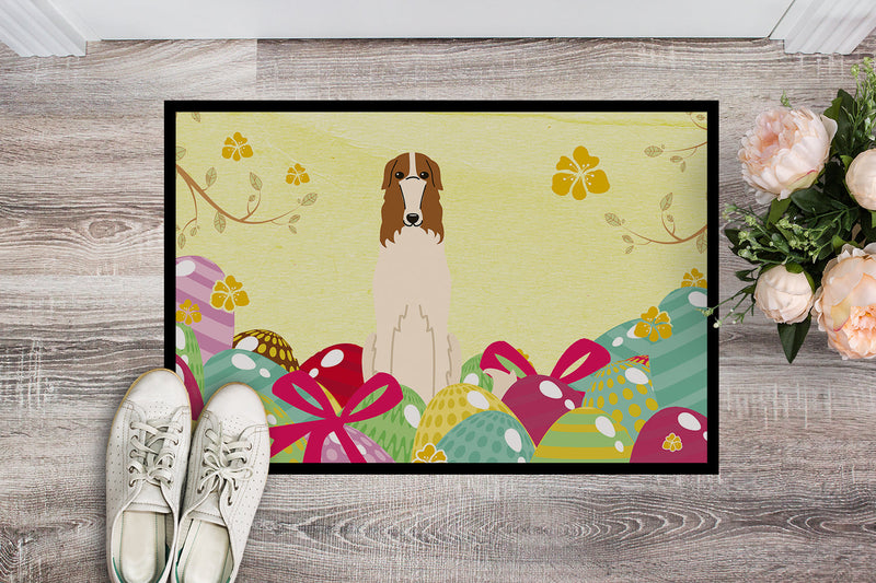 Easter Eggs Borzoi Indoor or Outdoor Mat 18x27 BB6023MAT