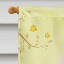 Easter Eggs South Russian Sheepdog House Flag 28x40 Porch Sleeve Pole Decorative Outside Yard Banner Artwork Wall Hanging, Polyester