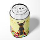 Easter Eggs Manchester Terrier Can or Bottle Hugger Cooler Sleeve for Standard 12 oz Cans, Insulated Foam Beer & Soda Can Hugger Reusable