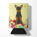 Easter Eggs Manchester Terrier Can or Bottle Hugger Cooler Sleeve for Standard 12 oz Cans, Insulated Foam Beer & Soda Can Hugger Reusable
