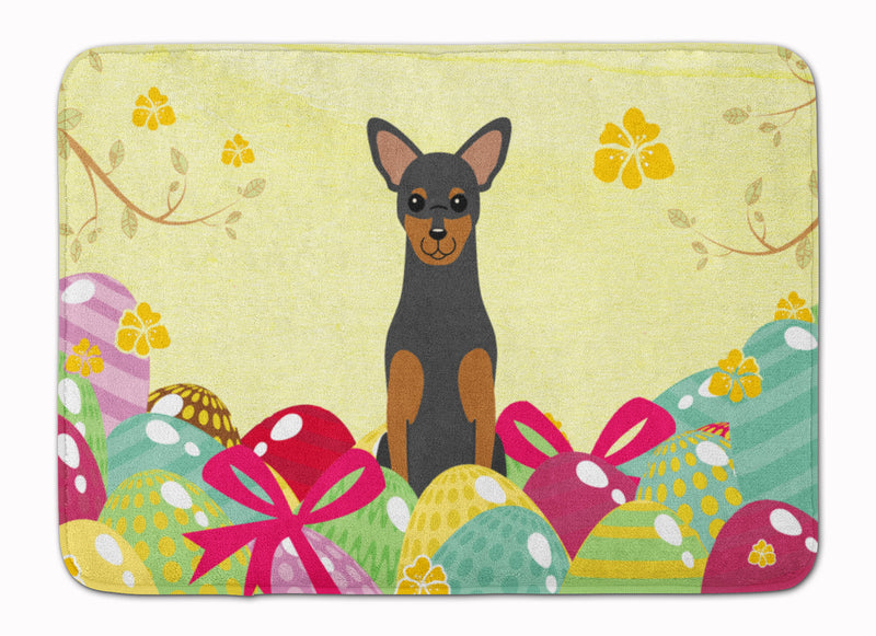 Easter Eggs Manchester Terrier Machine Washable Memory Foam Mat BB6028RUG