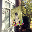 Easter Eggs Russo-European Laika Spitz House Flag 28x40 Porch Sleeve Pole Decorative Outside Yard Banner Artwork Wall Hanging, Polyester