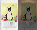 Easter Eggs Russo-European Laika Spitz Ceramic Night Light Compact, UL-Certified, Ideal for Bedroom, Bathroom, Nursery, Hallway, Kitchen, 6x4x3, Multicolor