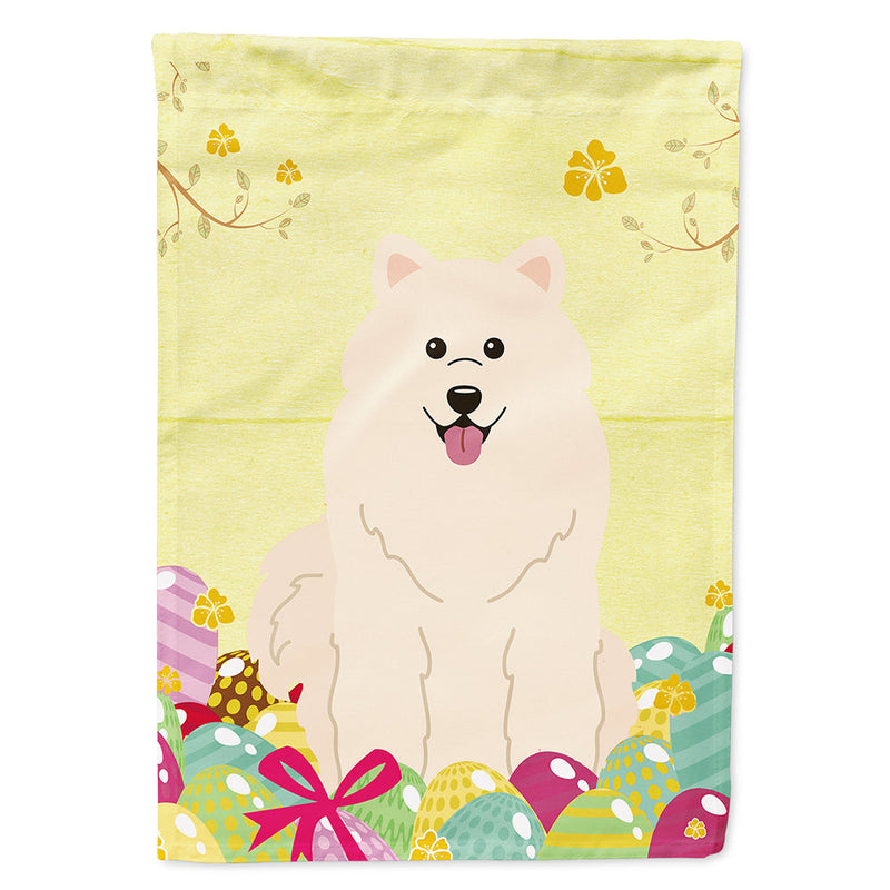 Easter Eggs Samoyed Flag Canvas House Size BB6030CHF