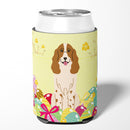 Easter Eggs Russian Spaniel Can or Bottle Hugger Cooler Sleeve for Standard 12 oz Cans, Insulated Foam Beer & Soda Can Hugger Reusable