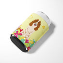 Easter Eggs Russian Spaniel Can or Bottle Hugger Cooler Sleeve for Standard 12 oz Cans, Insulated Foam Beer & Soda Can Hugger Reusable