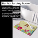 Easter Eggs Russian Spaniel Memory Foam Kitchen Mat Machine Washable Anti-Fatigue Cushion Comfort Bath or Kitchen Rug