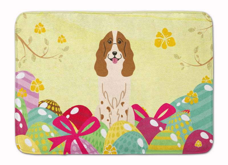 Easter Eggs Russian Spaniel Machine Washable Memory Foam Mat BB6031RUG