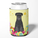 Easter Eggs Standard Schnauzer Black Can or Bottle Hugger Cooler Sleeve for Standard 12 oz Cans, Insulated Foam Beer & Soda Can Hugger Reusable