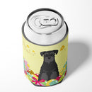 Easter Eggs Standard Schnauzer Black Can or Bottle Hugger Cooler Sleeve for Standard 12 oz Cans, Insulated Foam Beer & Soda Can Hugger Reusable