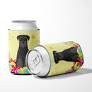 Easter Eggs Standard Schnauzer Black Can or Bottle Hugger Cooler Sleeve for Standard 12 oz Cans, Insulated Foam Beer & Soda Can Hugger Reusable