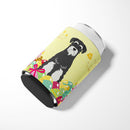 Easter Eggs Standard Schnauzer Salt and Pepper Can or Bottle Hugger Cooler Sleeve for Standard 12 oz Cans, Insulated Foam Beer & Soda Can Hugger Reusable
