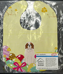 Easter Eggs Saint Bernard Baby Bib Easy-Clean Baby Bib Baby Feeding Accessory Baby Mealtime Essential, 10 x 13, Multicolor