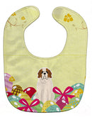 Easter Eggs Saint Bernard Baby Bib Easy-Clean Baby Bib Baby Feeding Accessory Baby Mealtime Essential, 10 x 13, Multicolor